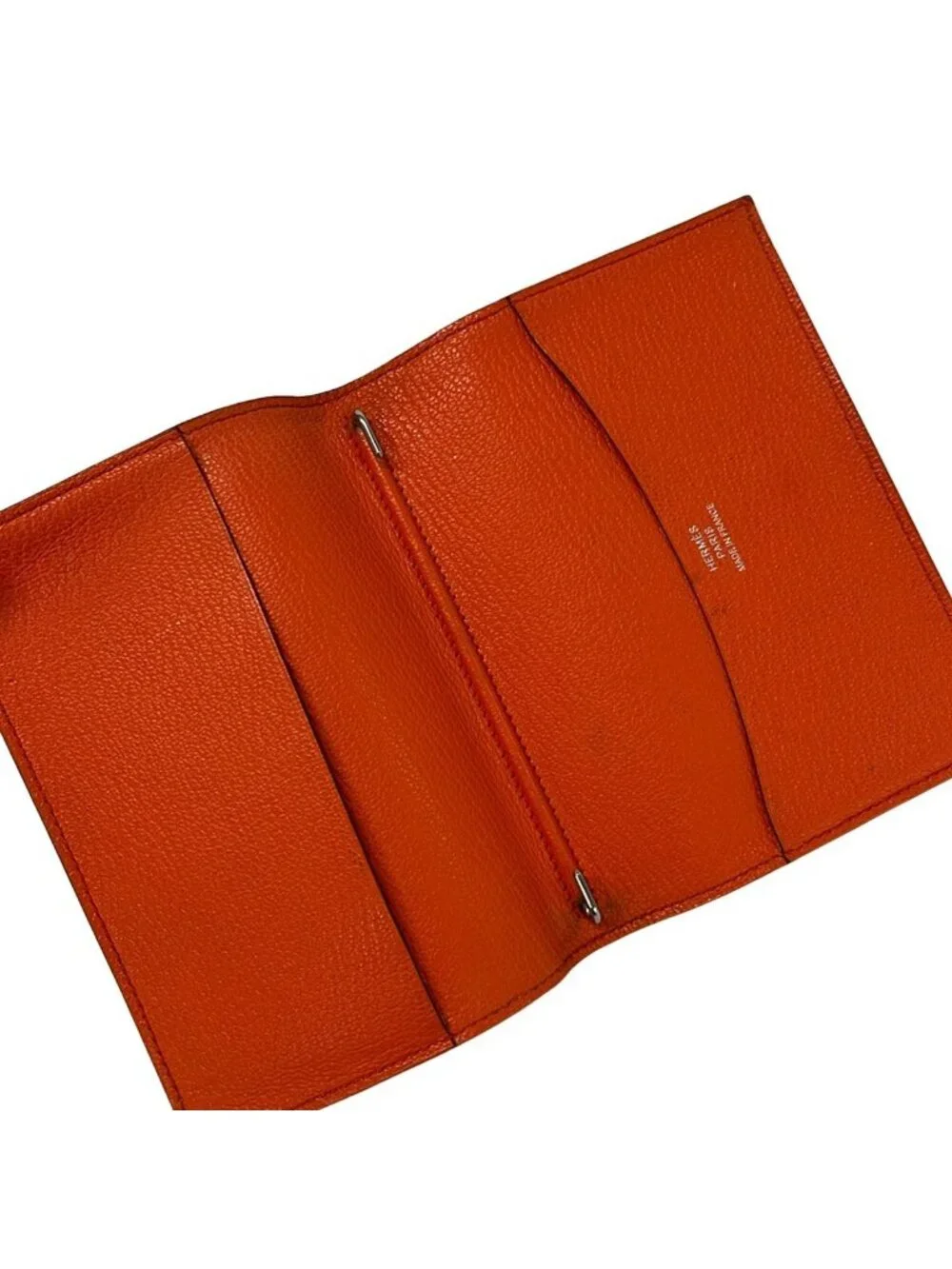 Hermes Notebook Agenda GM Rose Azale Orange Poppy Bicolor